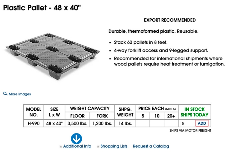 Product-specific information is located in the Additional Info tab of an item